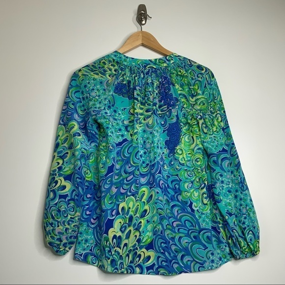 Lilly Pulitzer Blue Amelia island Tunic Top. Size X-Small. - Picture 7 of 9